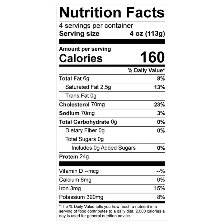 organic prairie beef fajita nutritional information