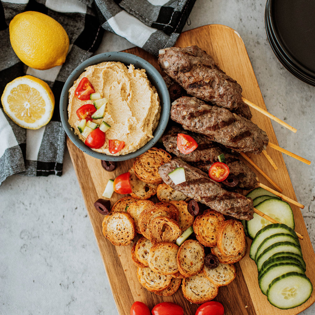 organic ground beef - beef kafta kabobs