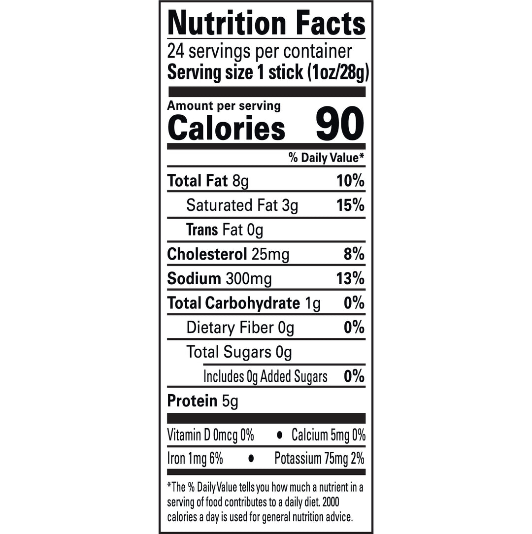 mighty organic jalapeno beef stick nutritional information