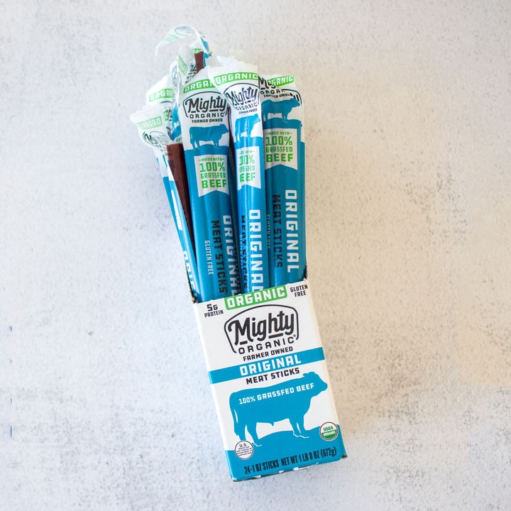 mighty organic beef stick original