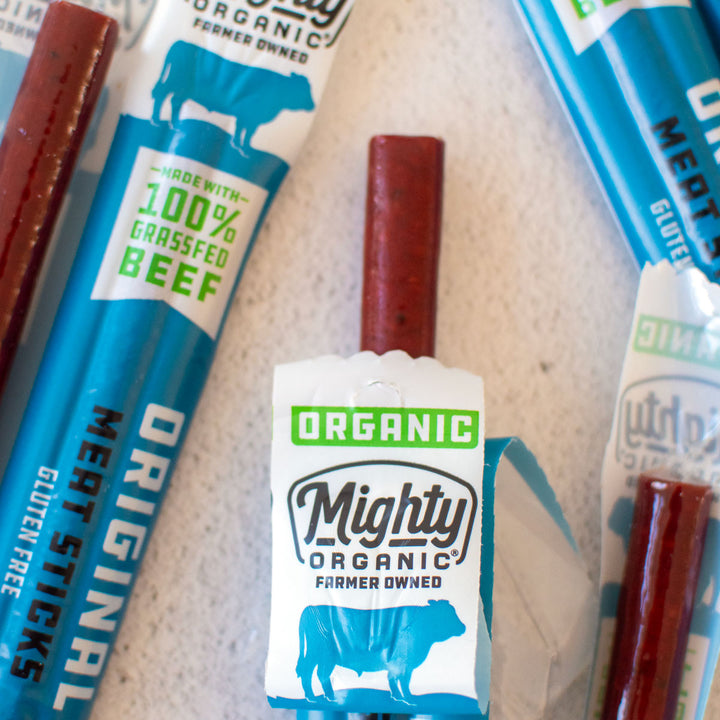 mighty organic beef stick original