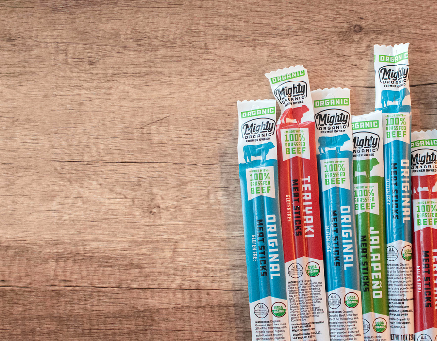 MIGHTY ORGANIC® BEEF STICKS