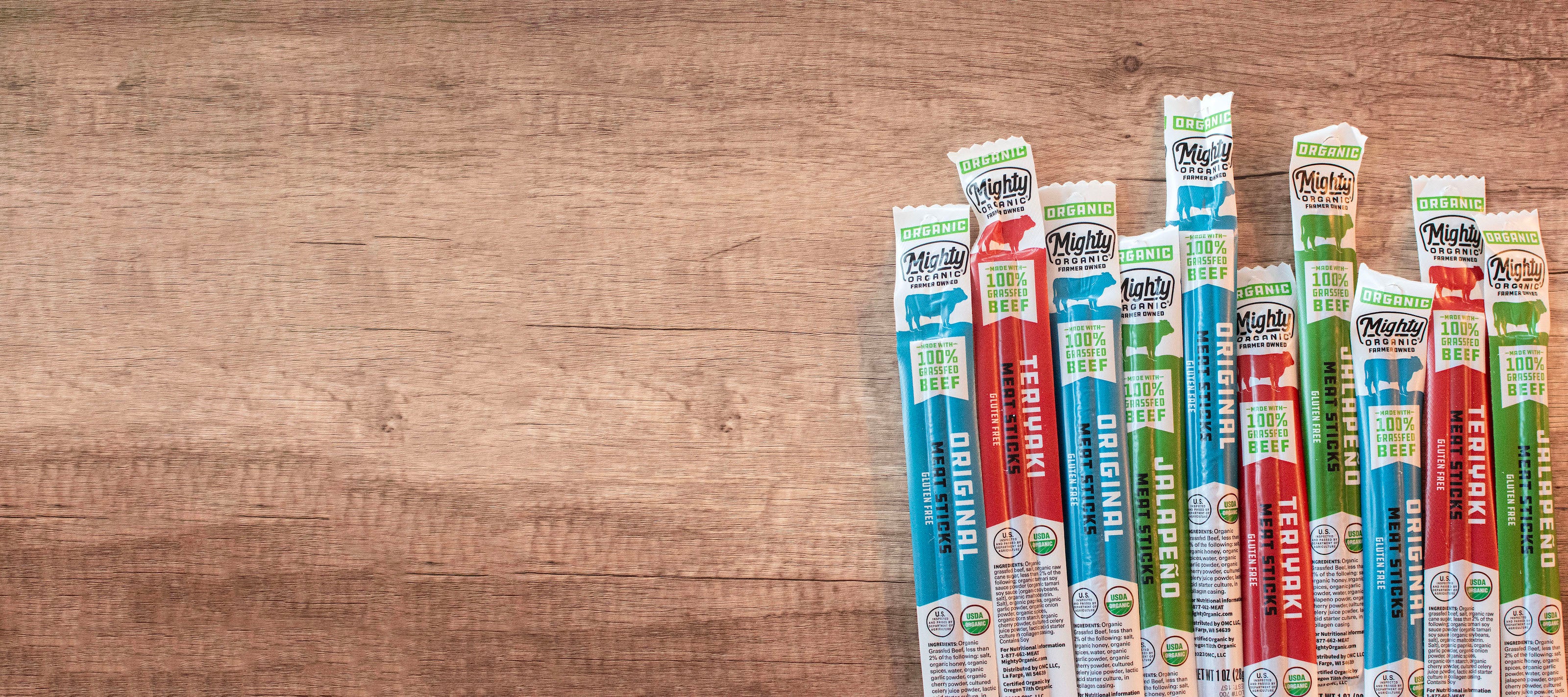 MIGHTY ORGANIC® BEEF STICKS