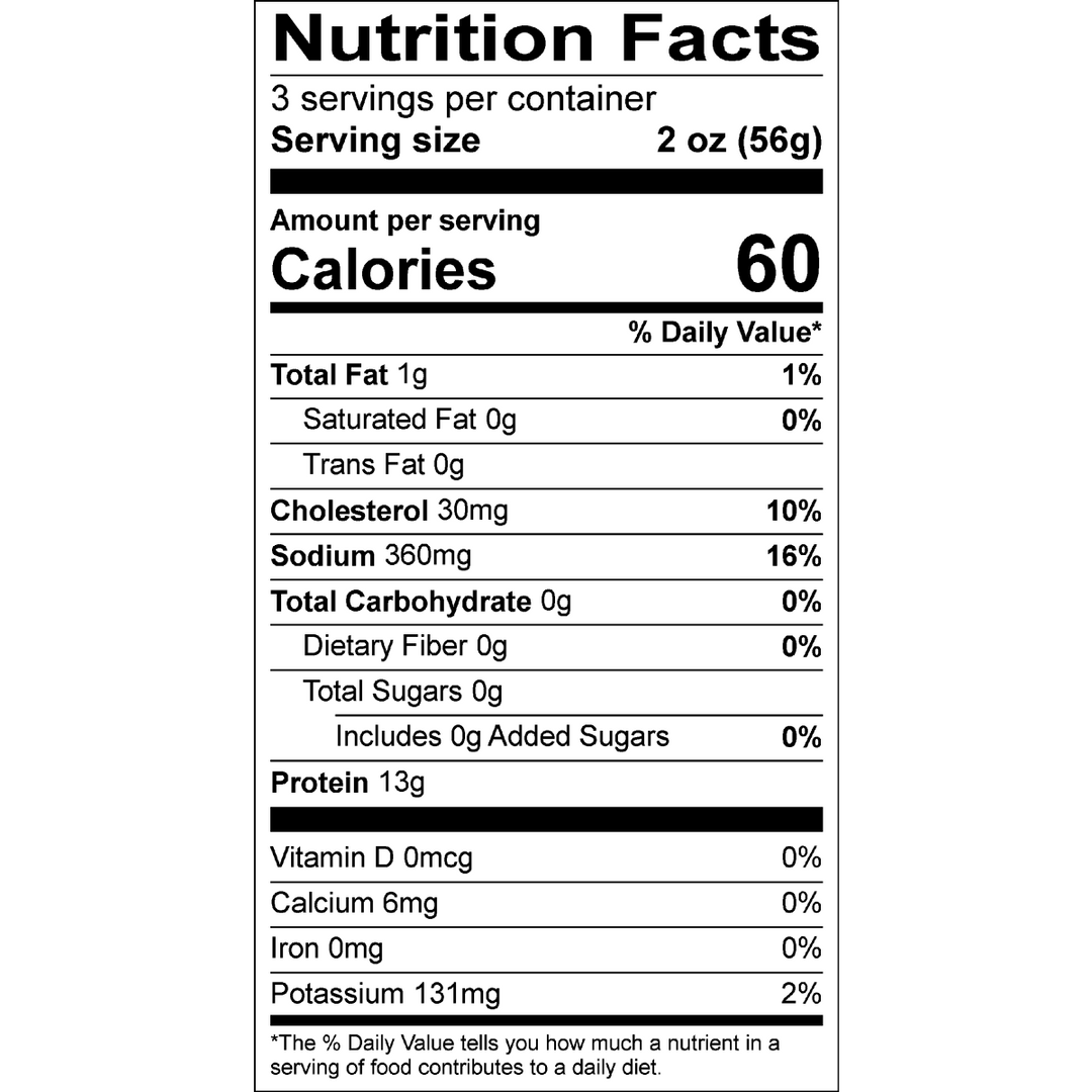 Organic Prairie Organic Roast Turkey Breast Deli Slices Nutrition Facts