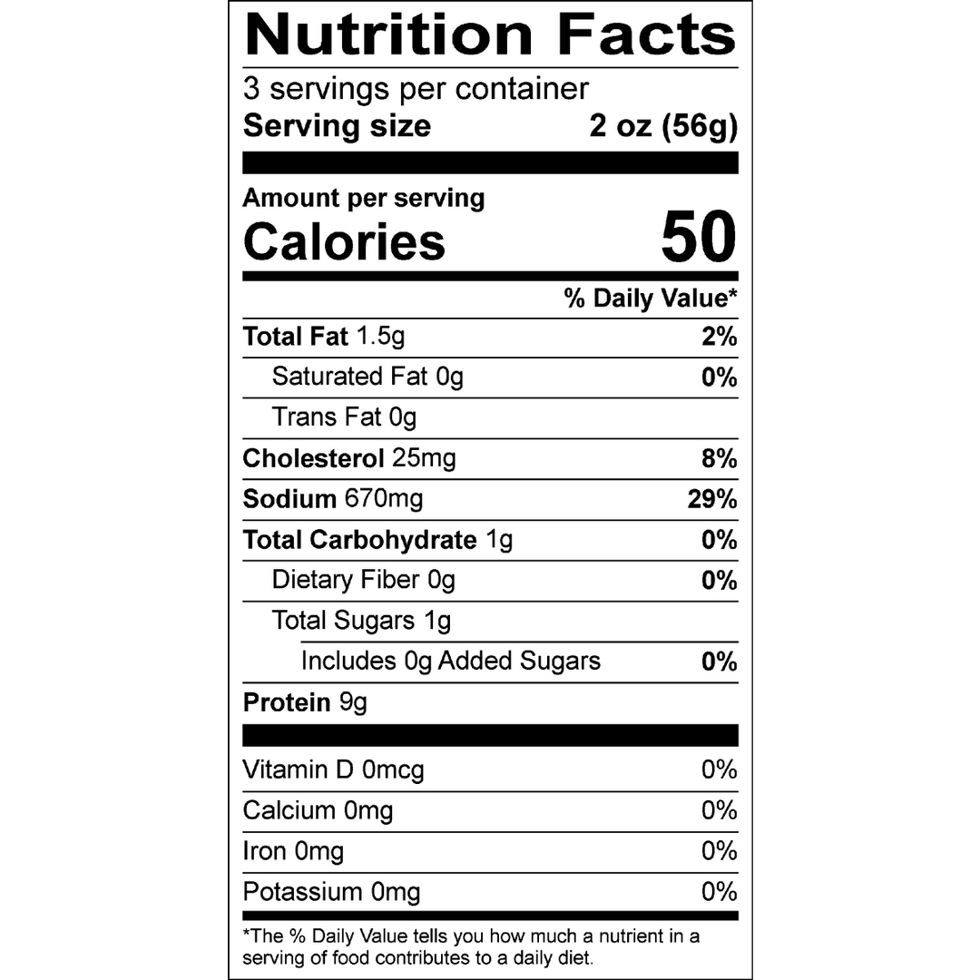 Organic Prairie Organic Smoked Turkey Breast Slices Nutrition Facts